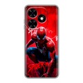 Дизайнерский силиконовый чехол для Tecno Spark Go 2024 Spiderman Человек паук