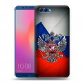 Дизайнерский пластиковый чехол для Huawei Honor View 10 Флаг России