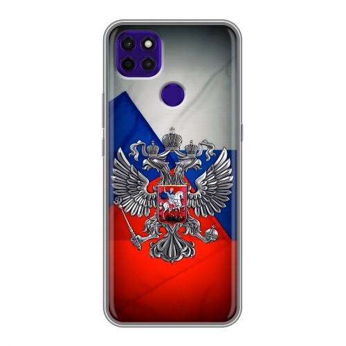 Дизайнерский силиконовый чехол для Lenovo K12 Pro Флаг России