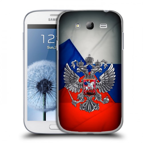 Дизайнерский пластиковый чехол для Samsung Galaxy Grand Флаг России