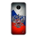 Дизайнерский силиконовый чехол для Nokia C20 Флаг России