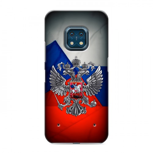 Дизайнерский силиконовый с усиленными углами чехол для Nokia XR20 Флаг России