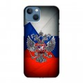 Дизайнерский силиконовый чехол для Iphone 13 Флаг России