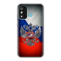 Дизайнерский силиконовый чехол для Itel A27 Флаг России