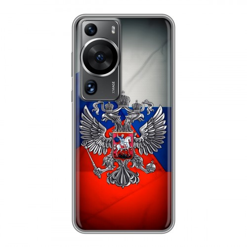 Дизайнерский силиконовый чехол для Huawei P60 Флаг России