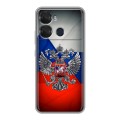 Дизайнерский силиконовый чехол для Itel P40 Флаг России