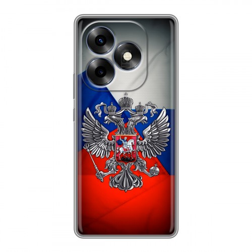 Дизайнерский силиконовый чехол для Itel S23 Plus Флаг России