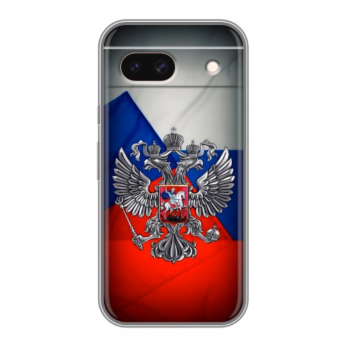 Дизайнерский силиконовый чехол для Google Pixel 8a Флаг России
