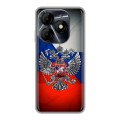 Дизайнерский силиконовый чехол для Itel P55 4G Флаг России