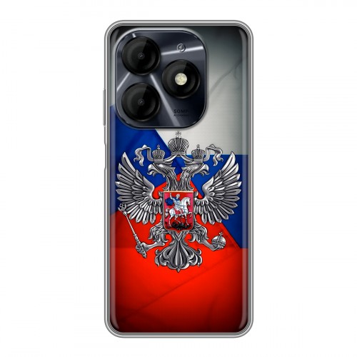 Дизайнерский силиконовый чехол для Itel P55 4G Флаг России
