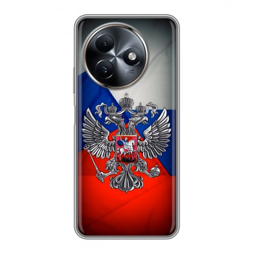 Дизайнерский силиконовый чехол для Itel S24 Флаг России