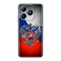 Дизайнерский силиконовый чехол для Realme C63 Флаг России