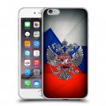 Дизайнерский силиконовый чехол для Iphone 6 Plus/6s Plus Флаг России