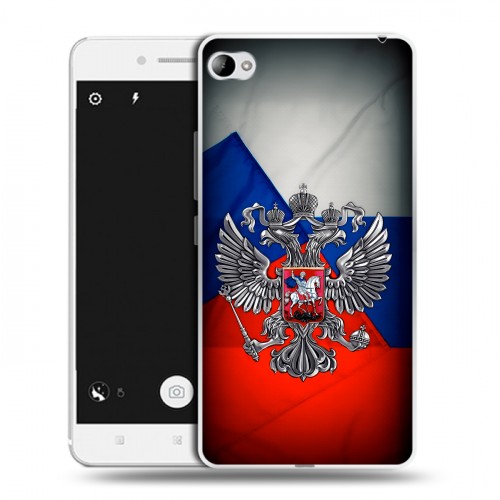 Дизайнерский пластиковый чехол для Lenovo S90 Флаг России