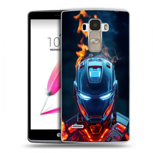 Дизайнерский пластиковый чехол для LG G4 Stylus IronMan Железный человек