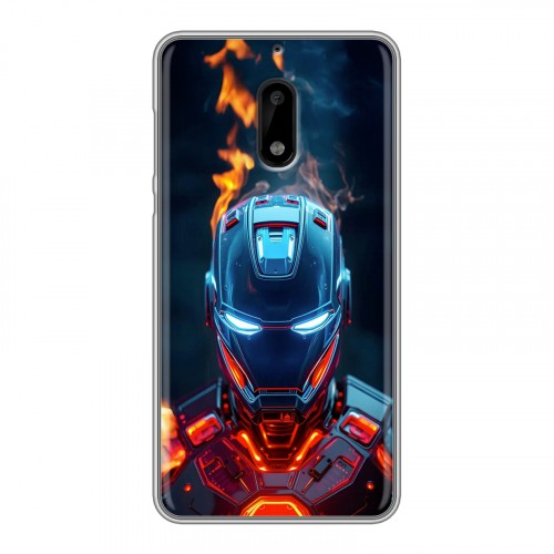 Дизайнерский пластиковый чехол для Nokia 6 IronMan Железный человек