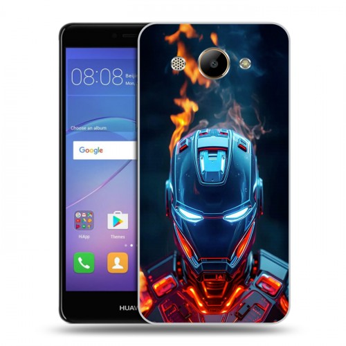 Дизайнерский пластиковый чехол для Huawei Y3 (2017) IronMan Железный человек