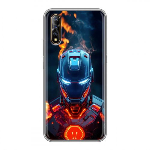 Дизайнерский силиконовый с усиленными углами чехол для Vivo V17 Neo IronMan Железный человек