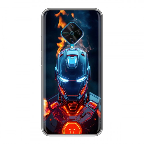 Дизайнерский силиконовый чехол для Vivo V17 IronMan Железный человек