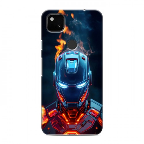 Дизайнерский пластиковый чехол для Google Pixel 4a IronMan Железный человек