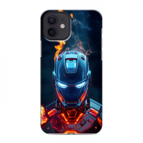 Дизайнерский силиконовый чехол для Iphone 12 IronMan Железный человек