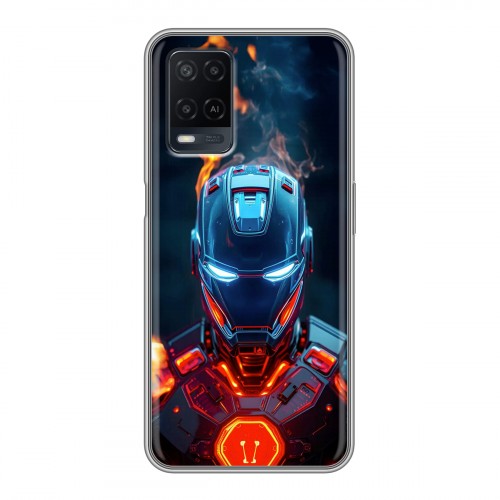 Дизайнерский силиконовый чехол для OPPO A54 IronMan Железный человек