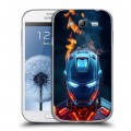 Дизайнерский пластиковый чехол для Samsung Galaxy Grand IronMan Железный человек