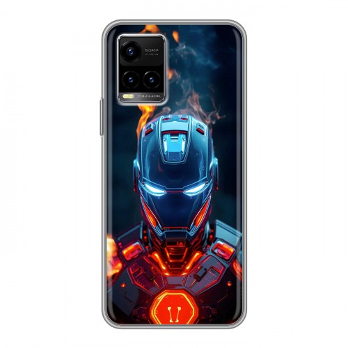 Дизайнерский силиконовый чехол для Vivo Y33s IronMan Железный человек