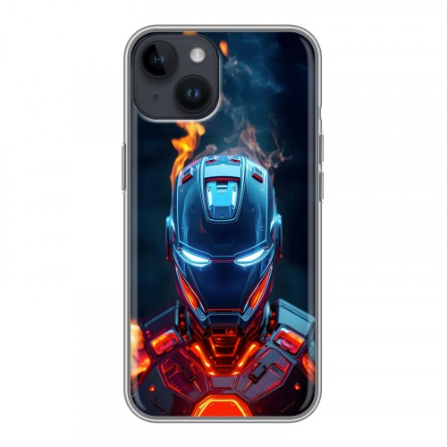Дизайнерский силиконовый чехол для Iphone 14 IronMan Железный человек
