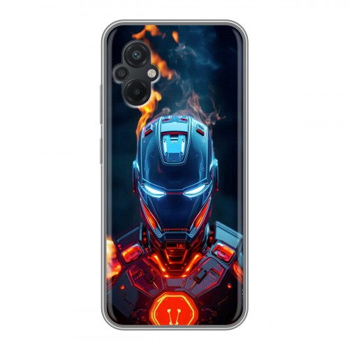 Дизайнерский силиконовый чехол для Xiaomi Poco M5 IronMan Железный человек