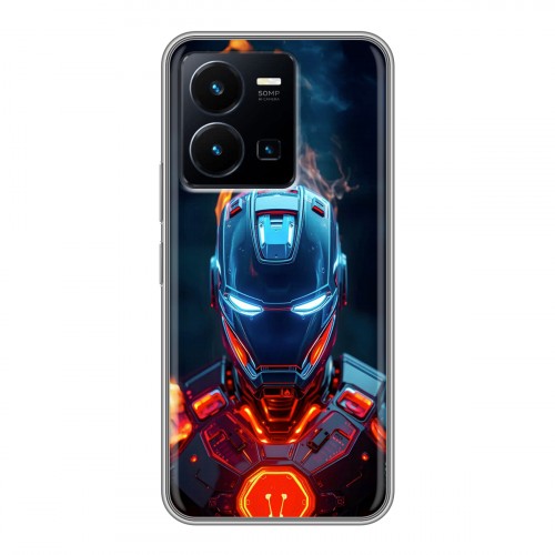 Дизайнерский силиконовый чехол для Vivo Y35 IronMan Железный человек