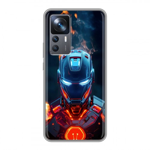 Дизайнерский силиконовый чехол для Xiaomi 12T IronMan Железный человек