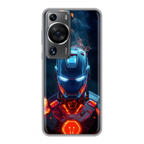 Дизайнерский силиконовый чехол для Huawei P60 IronMan Железный человек
