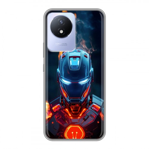 Дизайнерский силиконовый чехол для Vivo Y11 (2023) IronMan Железный человек