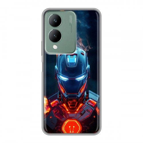 Дизайнерский силиконовый чехол для Vivo Y17s IronMan Железный человек