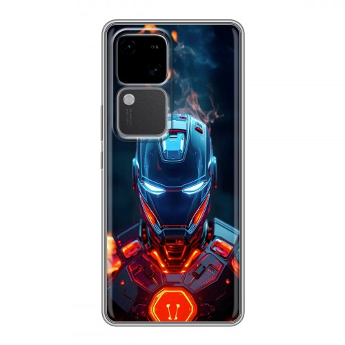 Дизайнерский силиконовый чехол для Vivo V30 5G IronMan Железный человек