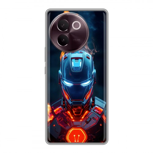 Дизайнерский силиконовый чехол для Vivo V30e IronMan Железный человек