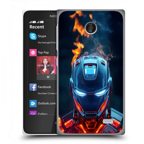 Дизайнерский пластиковый чехол для Nokia X IronMan Железный человек