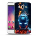Дизайнерский пластиковый чехол для LG L60 IronMan Железный человек