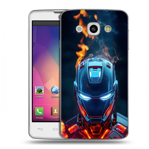 Дизайнерский пластиковый чехол для LG L60 IronMan Железный человек