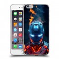 Дизайнерский силиконовый чехол для Iphone 6 Plus/6s Plus IronMan Железный человек