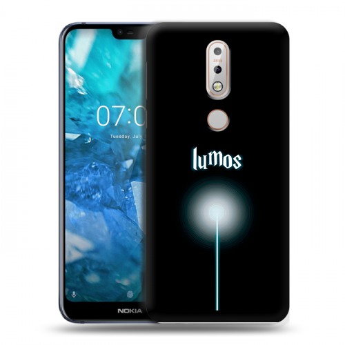 Дизайнерский пластиковый чехол для Nokia 7.1 Harry Potter Гарри Поттер