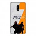 Дизайнерский пластиковый чехол для Nokia 6 Counter Strike