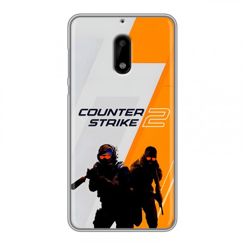 Дизайнерский пластиковый чехол для Nokia 6 Counter Strike
