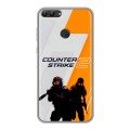 Дизайнерский силиконовый чехол для Huawei P Smart Counter Strike