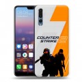 Дизайнерский силиконовый с усиленными углами чехол для Huawei P20 Pro Counter Strike