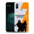 Дизайнерский силиконовый чехол для Xiaomi Mi A2 Counter Strike