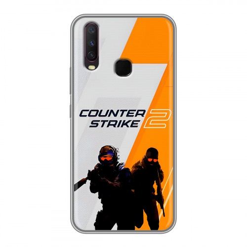 Дизайнерский силиконовый с усиленными углами чехол для Vivo Y17 Counter Strike