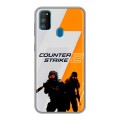 Дизайнерский силиконовый чехол для Samsung Galaxy M30s Counter Strike