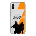 Дизайнерский силиконовый с усиленными углами чехол для Xiaomi RedMi 9A Counter Strike
